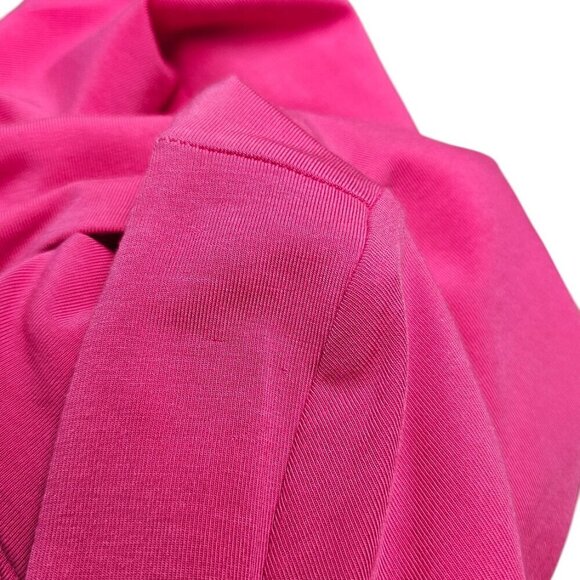 Aritzia Wilfred Lydia Top, Ruched, Square Neck, Long Sleeve, Pink, Tencel, Sz M - Picture 6 of 8